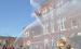 Water application drill at the Iowa Firefighters Association Convention in Manchester on Sept. 11.